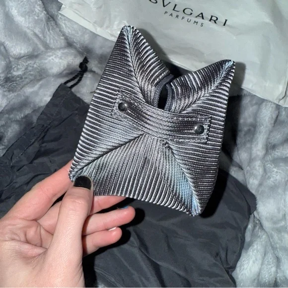 Bulgari Black Textured Pouch - Picture 7 of 7